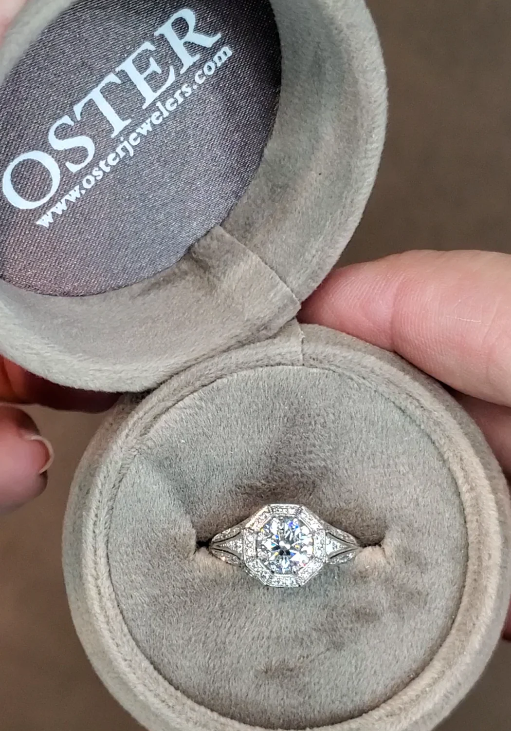 Sébastien Barier Platinum Filigree Pavé Round Diamond Ring - Image 2