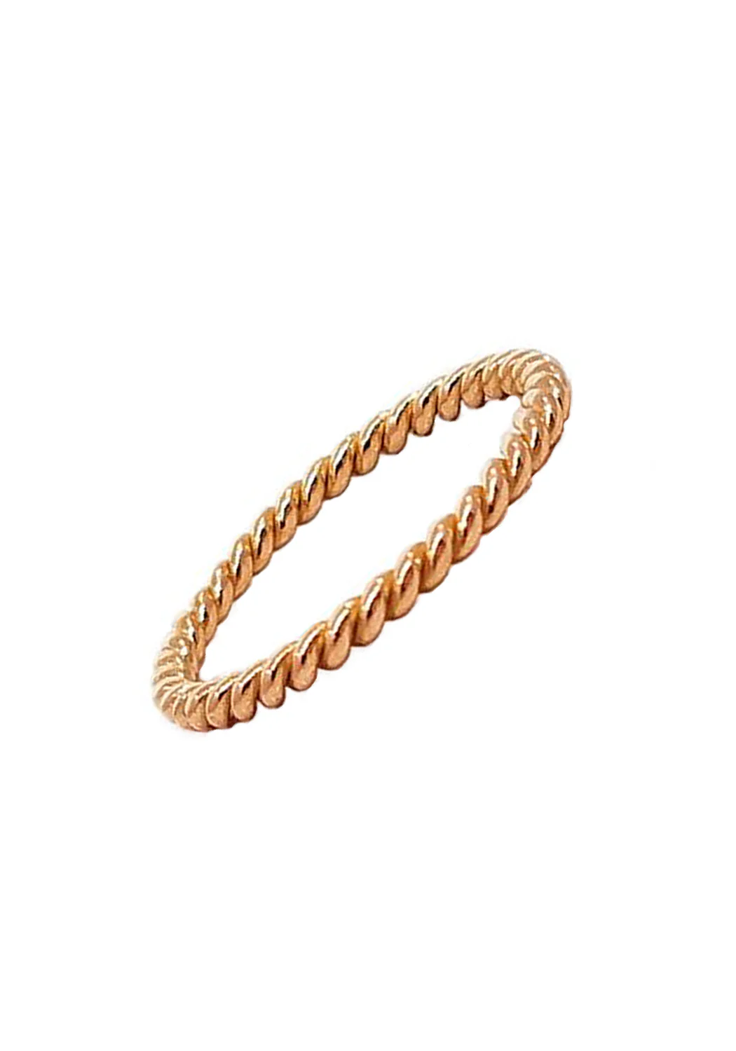 Sethi Couture 18K Rose Gold Twisted Rope Band - Image 3