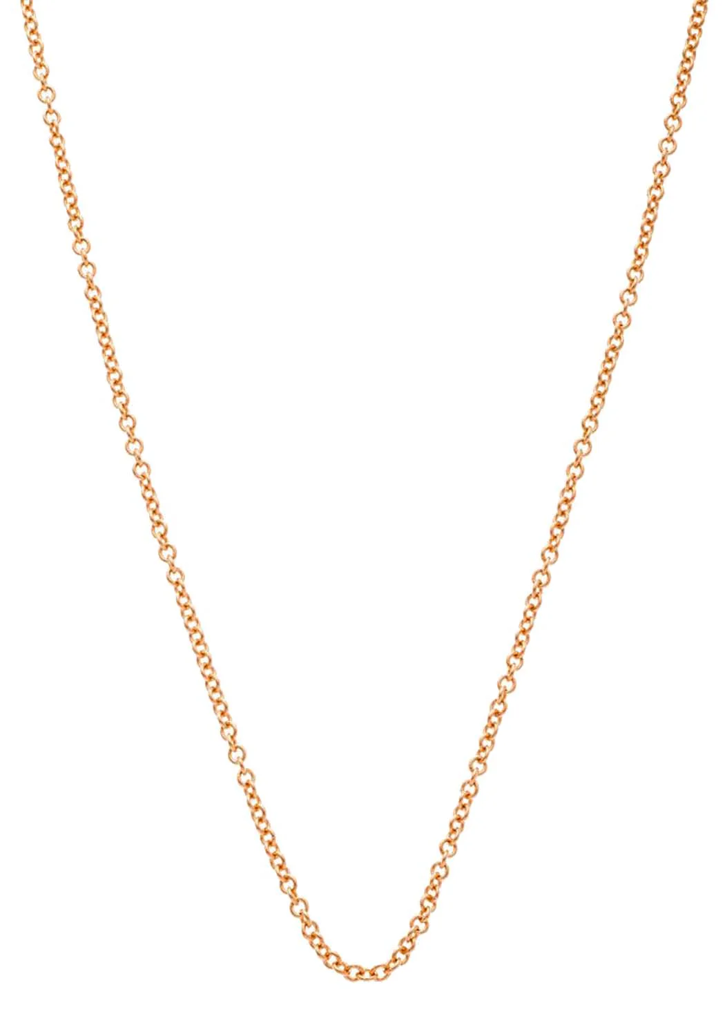Sethi Couture 18K Rose Gold Small Oval Link Chain Necklace