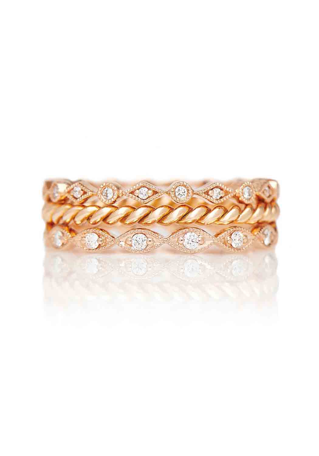 Sethi Couture 18K White Gold Twisted Rope Band - Image 2