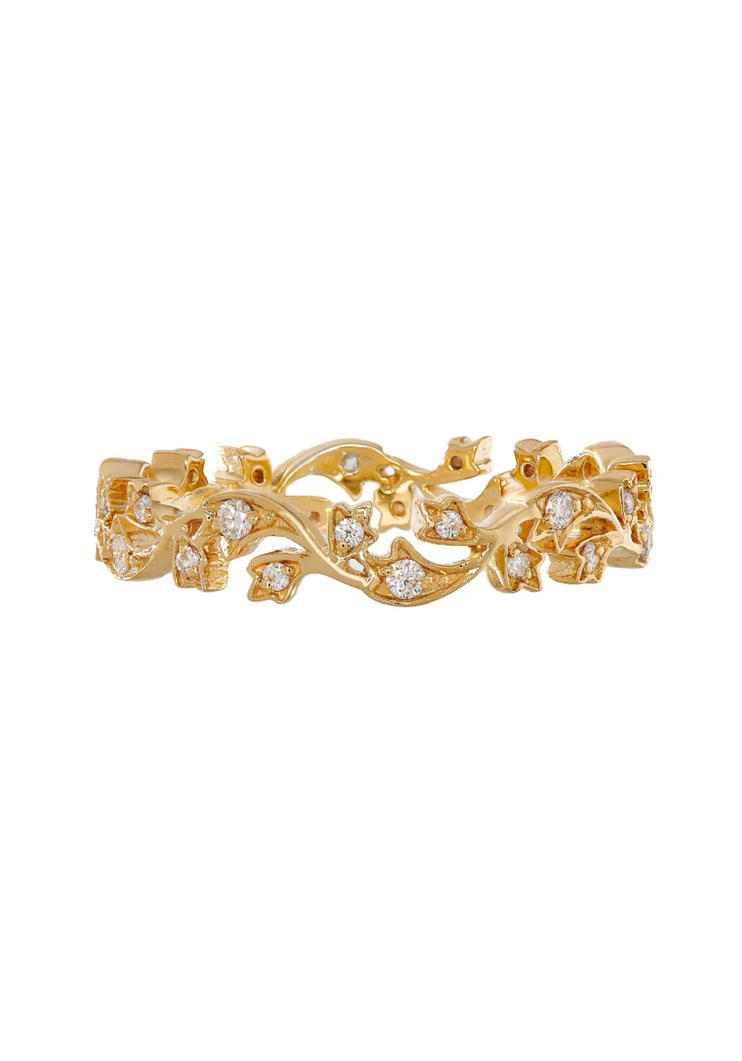 Sethi Couture 18KYG Ivy Scroll Diamond Eternity Band