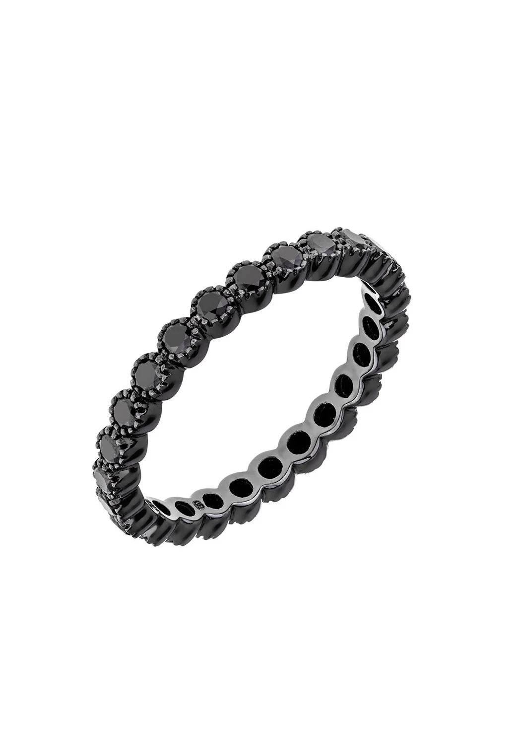 Sethi Couture Bezel 18KBG Black Diamond Eternity Band - Image 3
