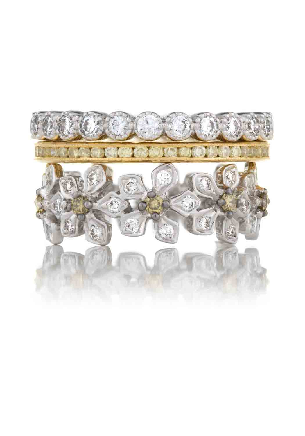 Sethi Couture Bezel 18KWG White Diamond Eternity Band | 6.5 - Image 3