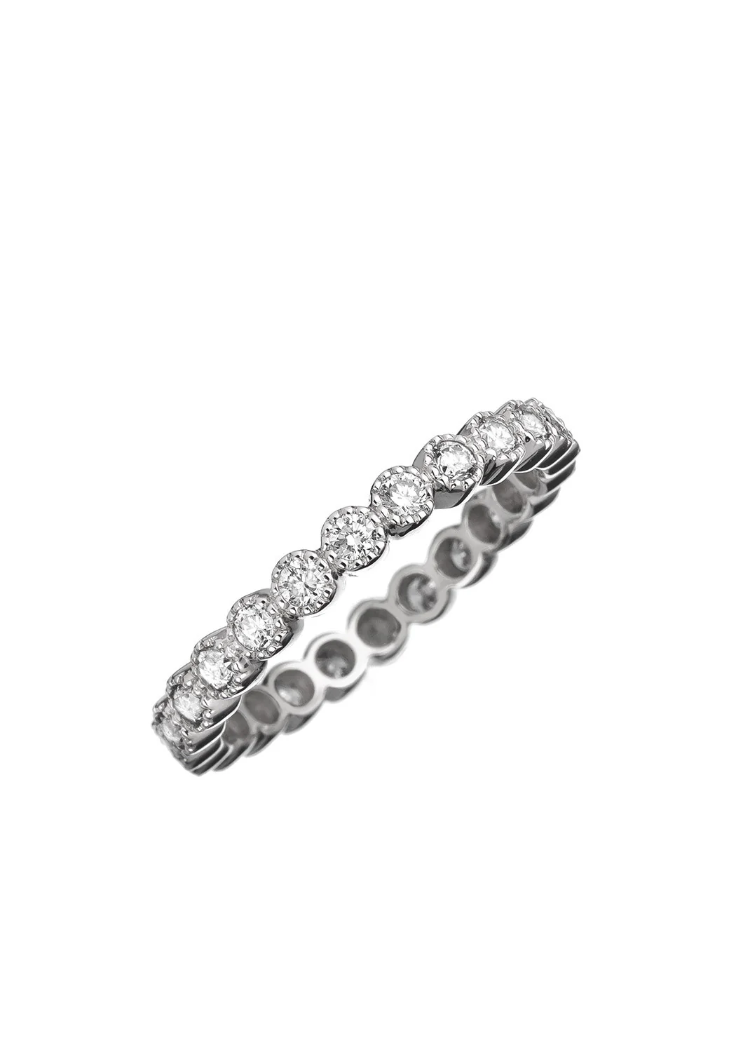 Sethi Couture Bezel 18KWG White Diamond Eternity Band | 6.5 - Image 4