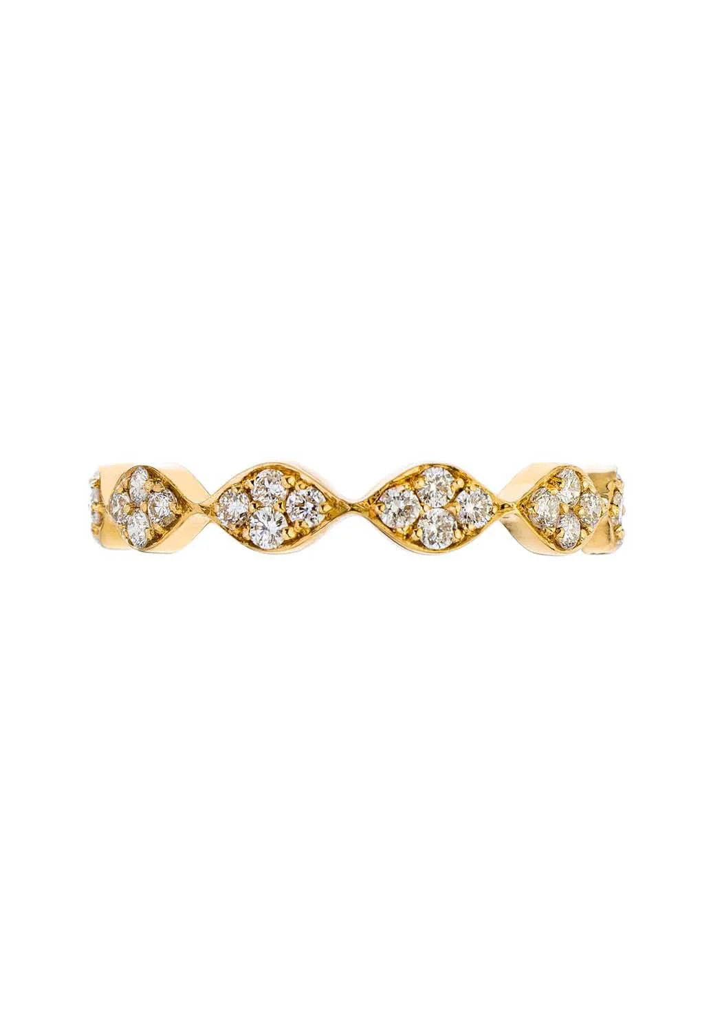 Sethi Couture Darcy 18KYG Marquise White Diamond Eternity Band