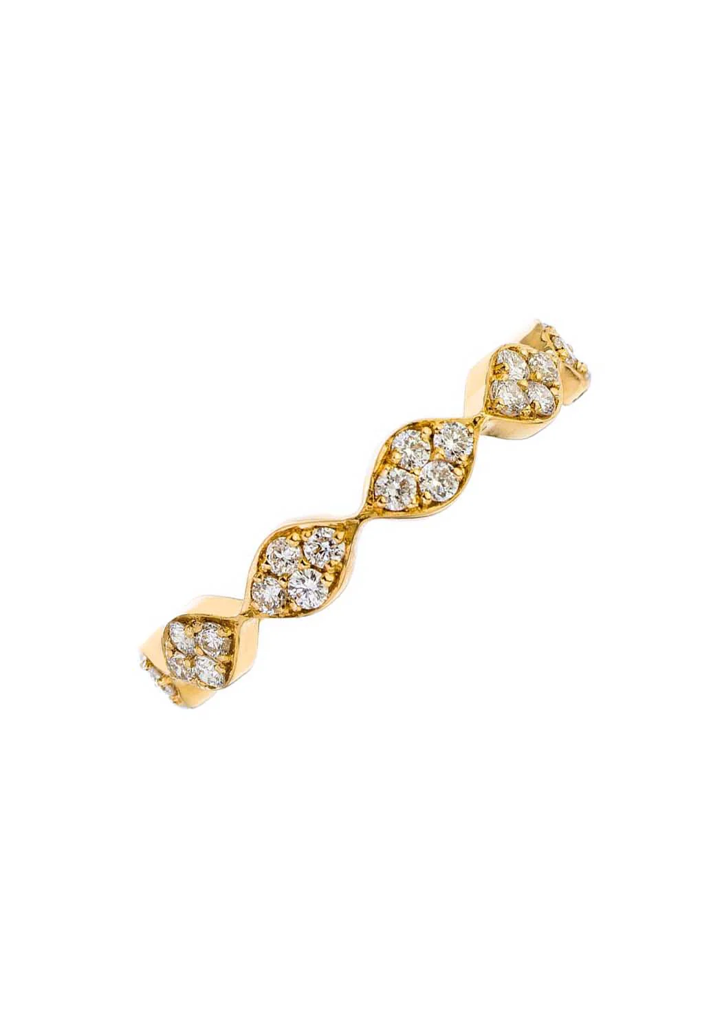 Sethi Couture Darcy 18KYG Marquise White Diamond Eternity Band - Image 3