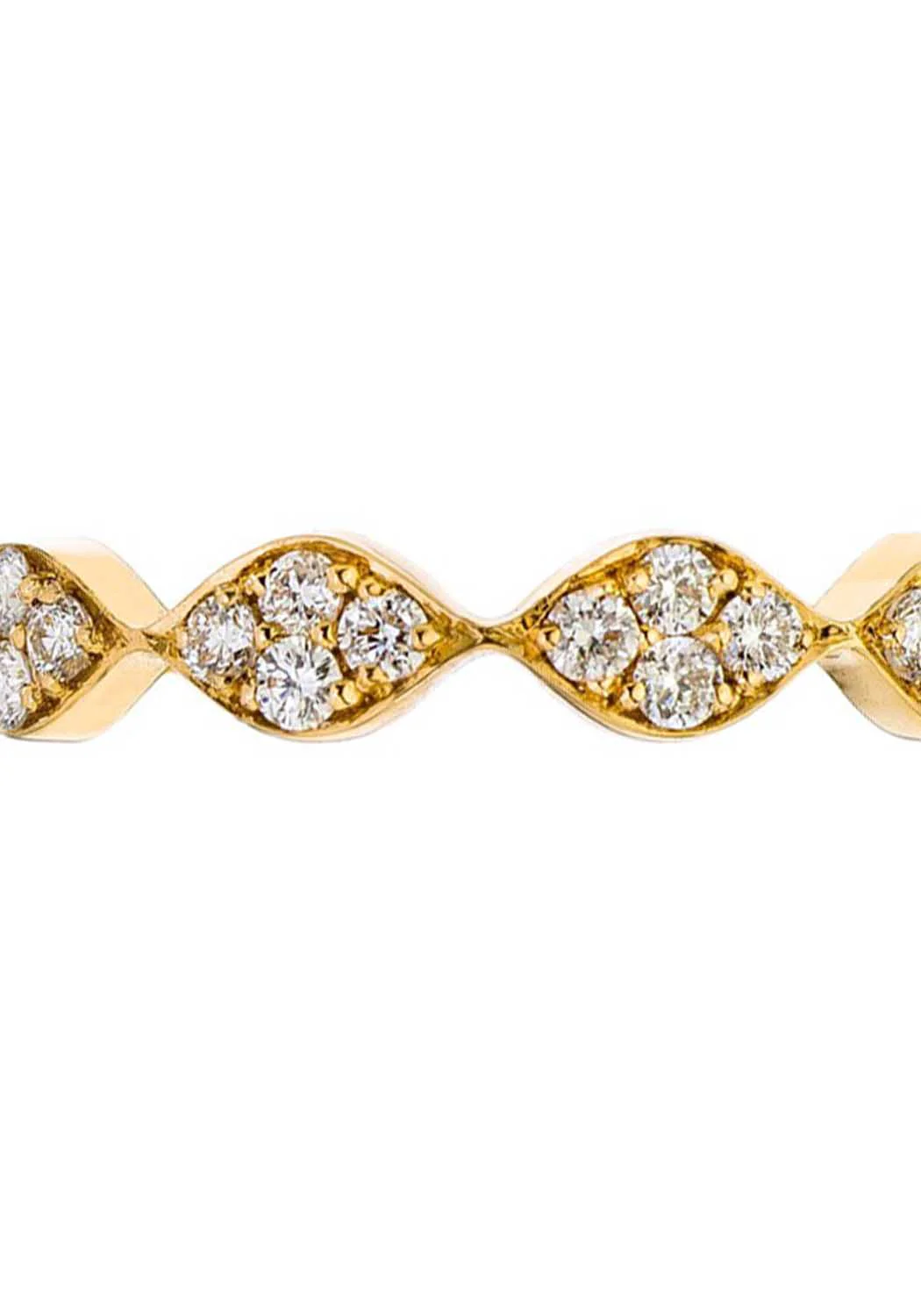 Sethi Couture Darcy 18KYG Marquise White Diamond Eternity Band - Image 4