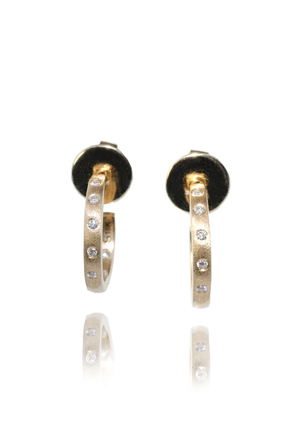 Sethi Couture Dunes 18KYG Diamond Mini Hoop Earrings - Image 3