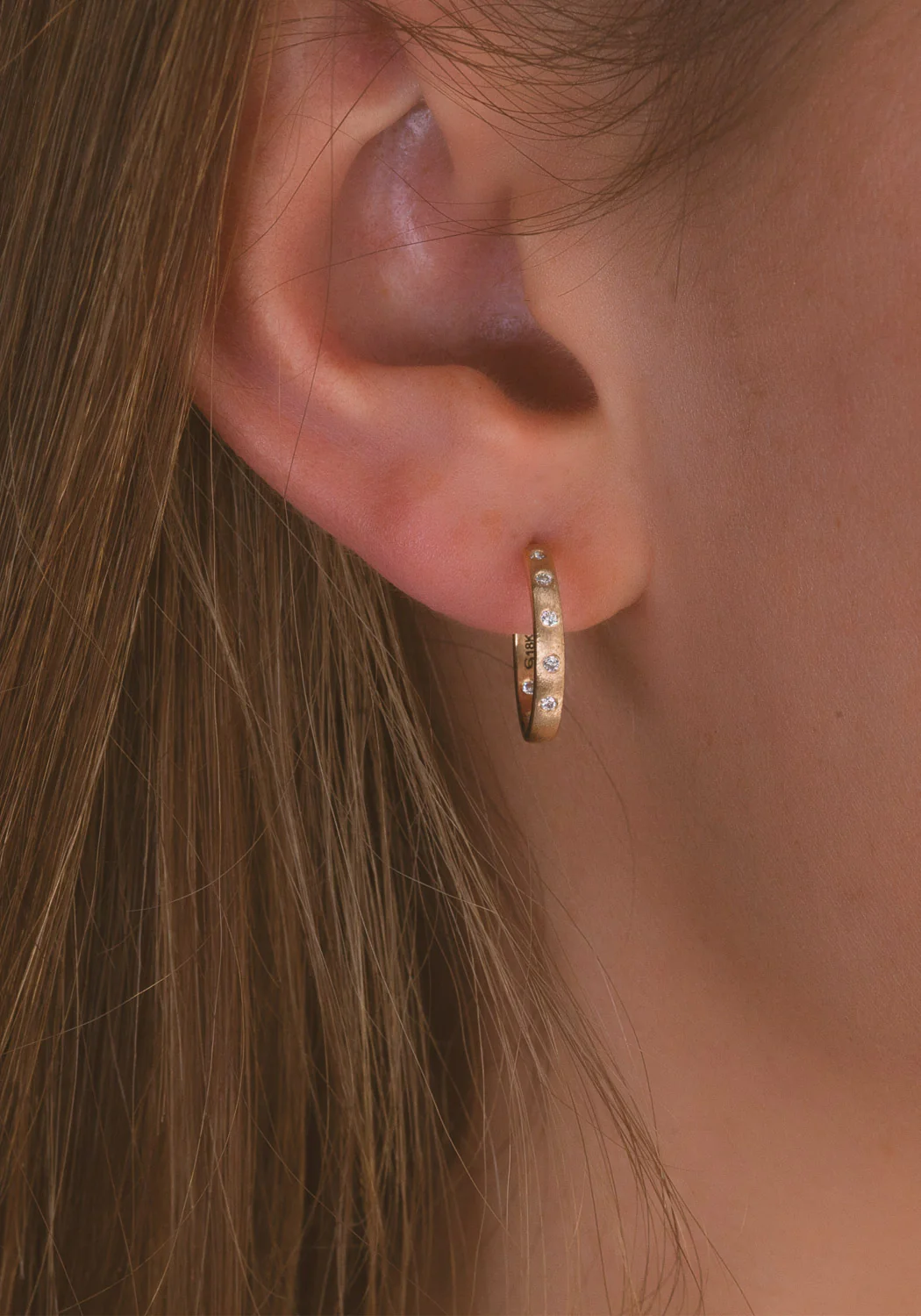 Sethi Couture Dunes 18KYG Diamond Mini Hoop Earrings - Image 4