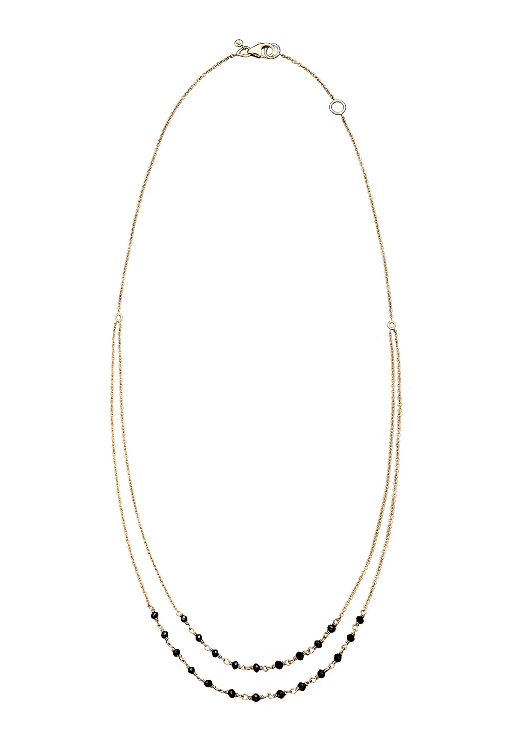 Sethi Couture Jillian 18KYG Black Diamond Double Strand Necklace