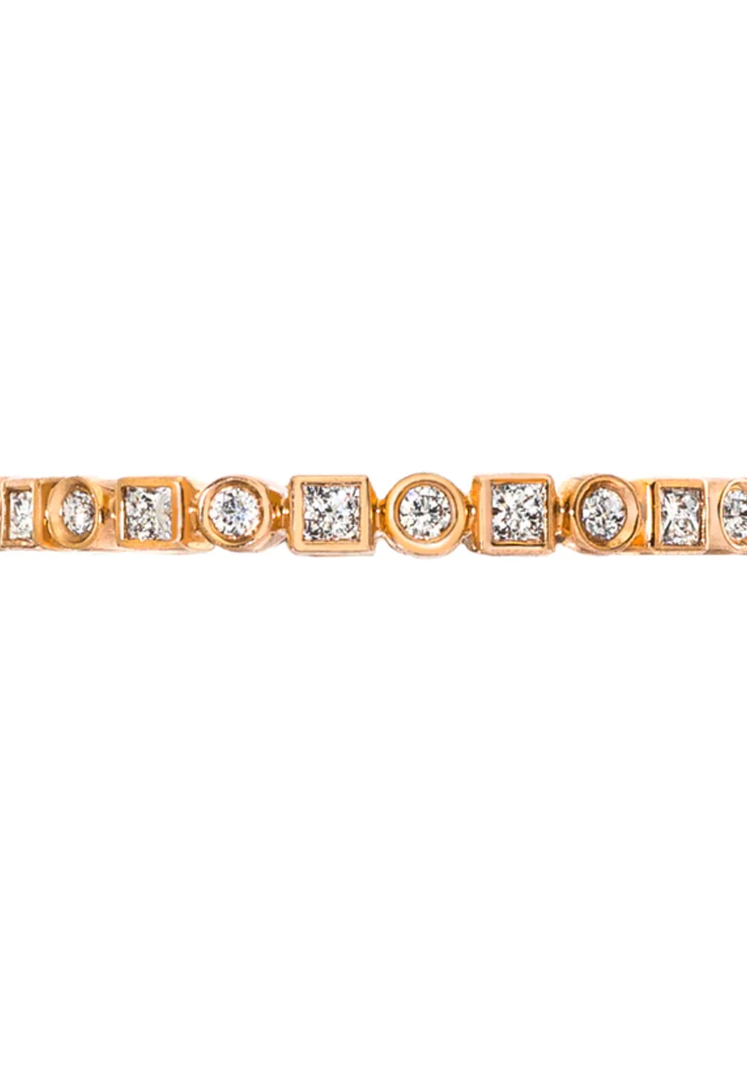 Sethi Couture Kate 18KRG Princess & Round Diamond Eternity Band - Image 2
