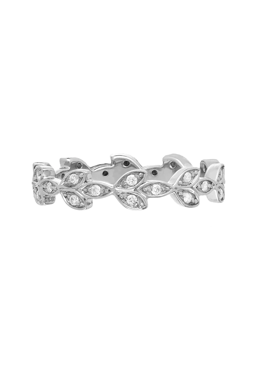 Sethi Couture Lilah 18KWG Scroll Diamond Wedding Band
