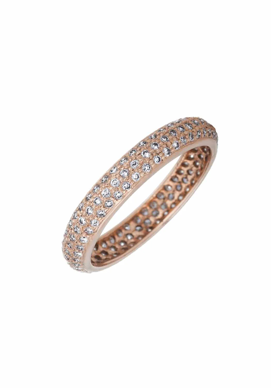 Sethi Couture Tire 18K Rose Gold Diamond Eternity Band - Image 3