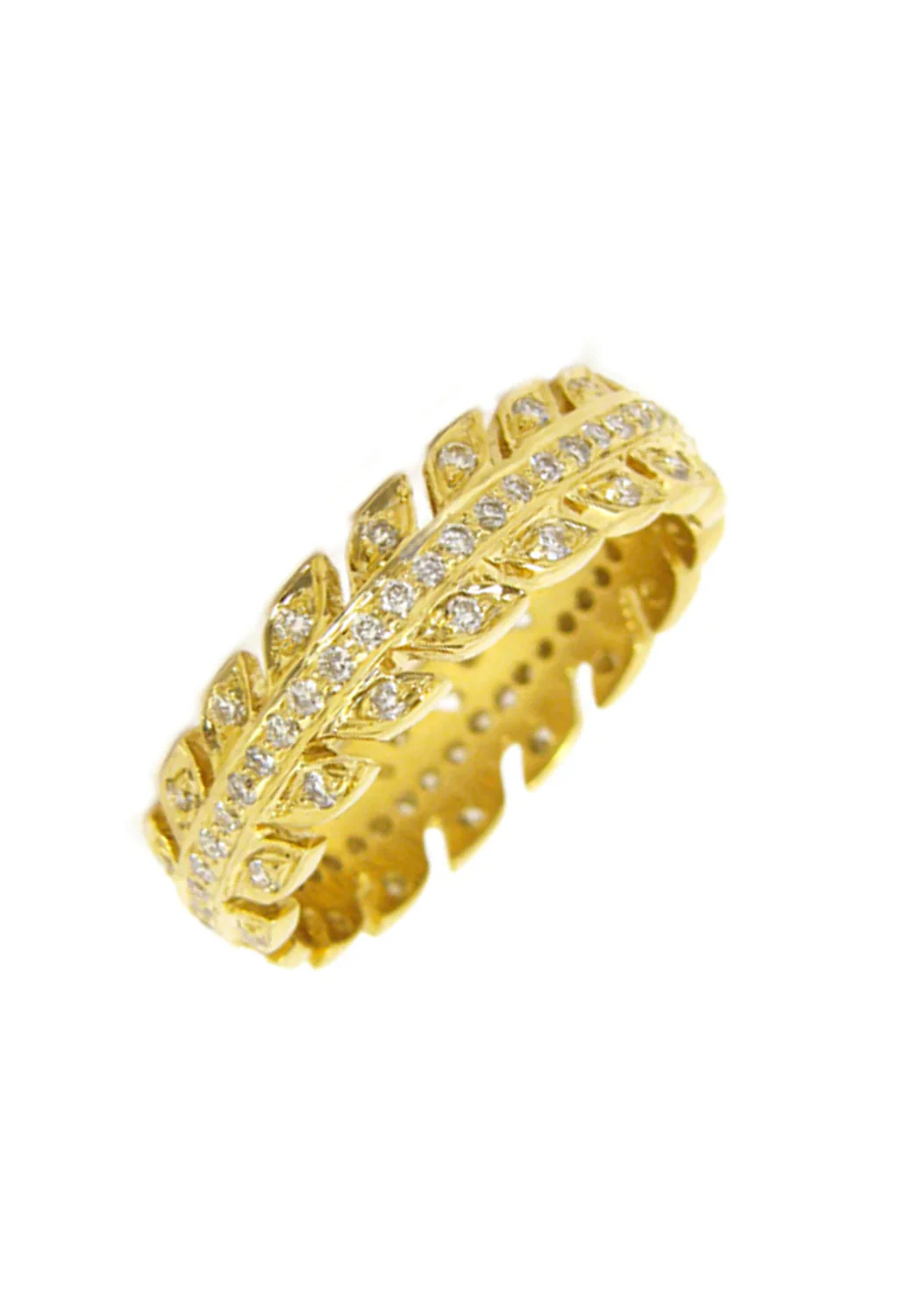 Sethi Couture Arrow 18KYG Diamond Eternity Band - Image 3