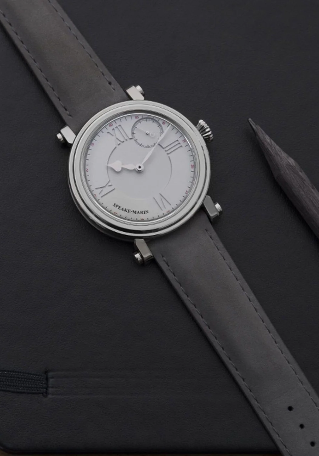 Speake-Marin One & Two Academic Silvery White 38mm - Image 3
