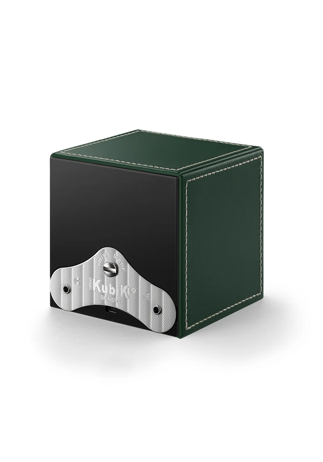 SwissKubiK Single Masterbox Green Leather Watch Winder - Image 3