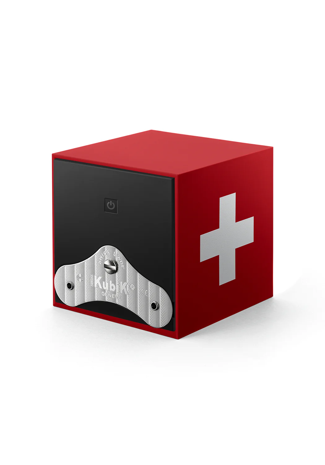 SwissKubiK Single Startbox Red Swiss Cross Watch Winder - Image 3