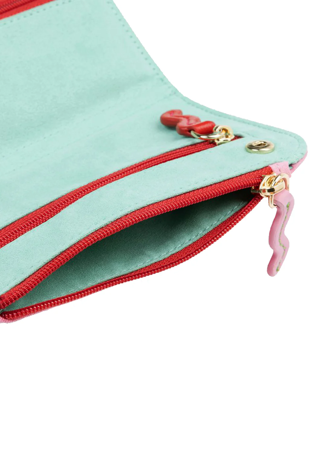 Wolf Bea Bongiasca Jade & Pink Jewelry Travel Zip Case - Image 4