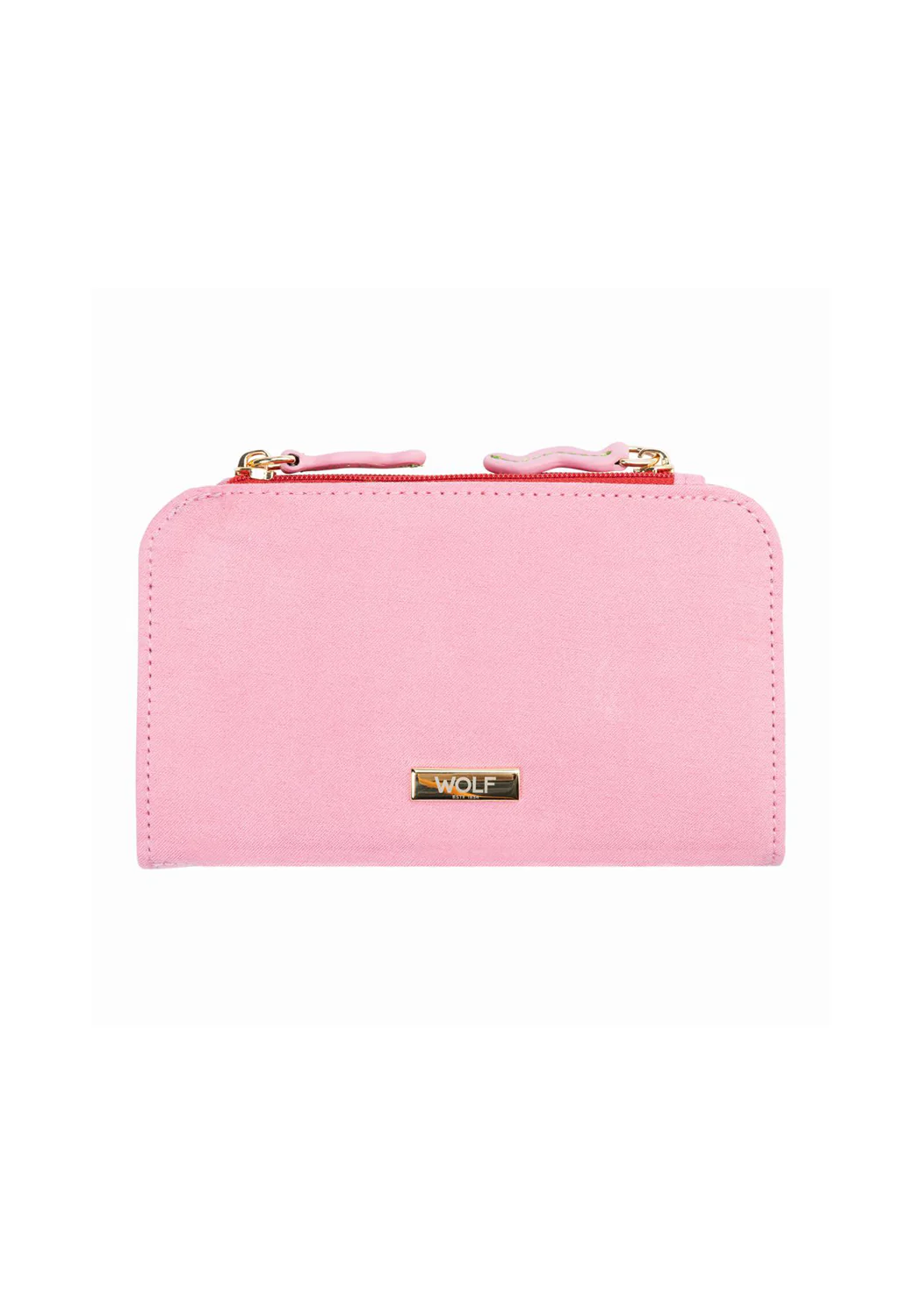 Wolf Bea Bongiasca Jade & Pink Jewelry Travel Zip Case - Image 6