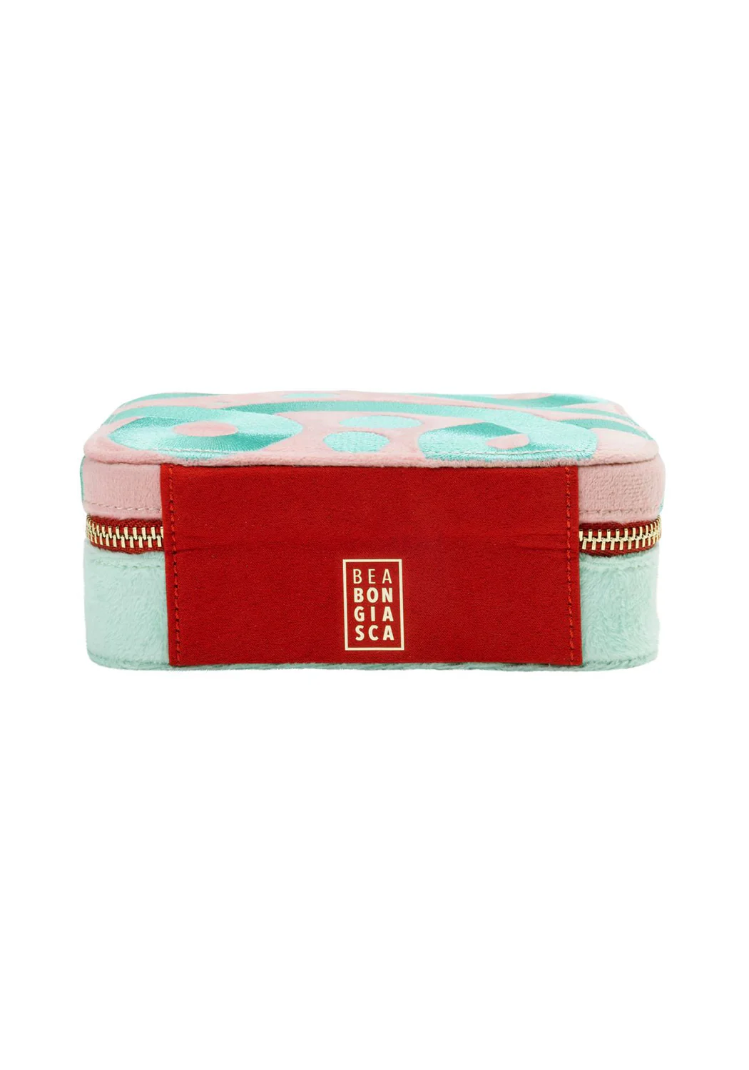 Wolf Bea Bongiasca Jade & Pink Jewelry Travel Zip Case - Image 8