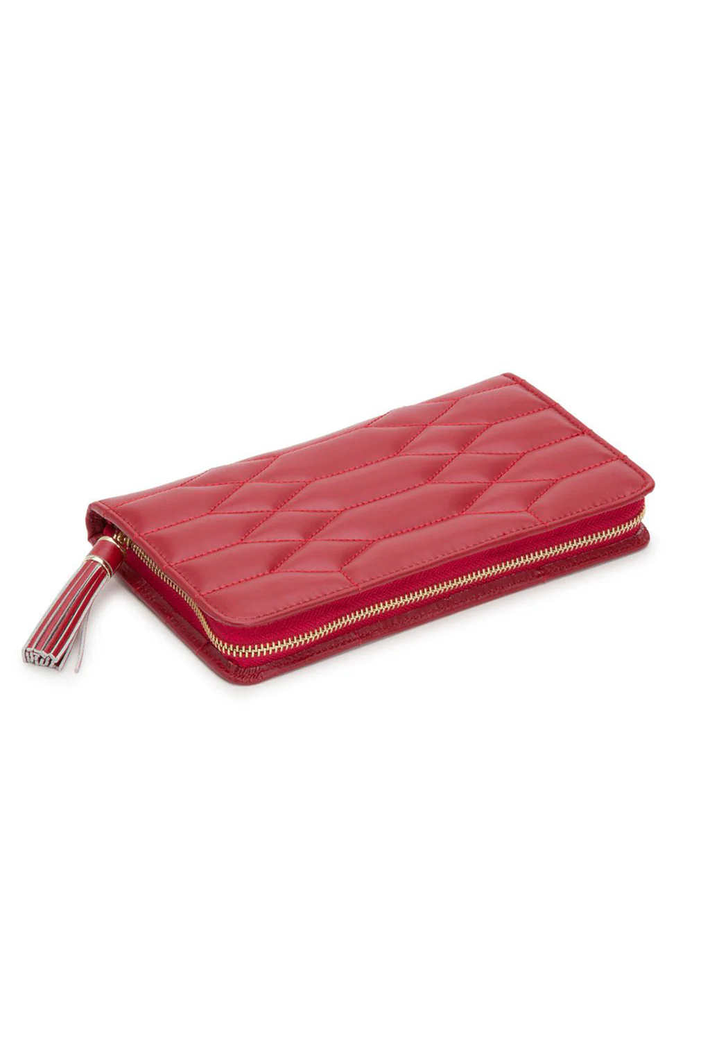 Wolf Caroline Red Leather Jewelry Portfolio