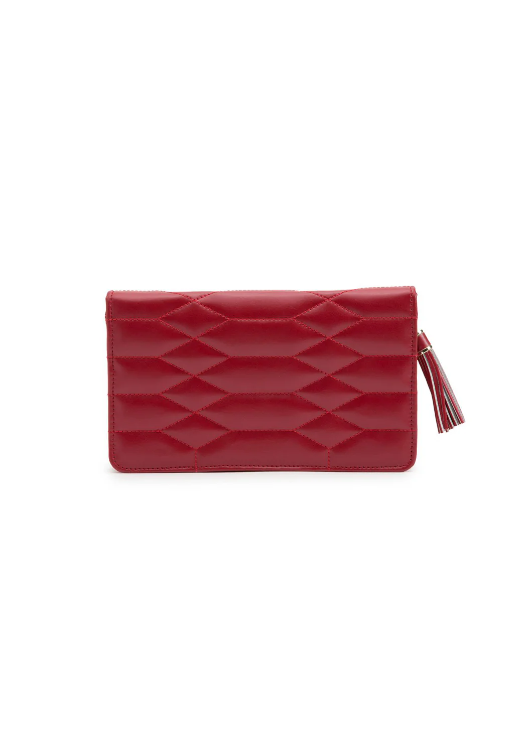 Wolf Caroline Red Leather Jewelry Portfolio - Image 5